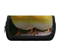 HETVBNS Funny Bird Pencil Case Extra Large, Double Layer Pencil Pouch with Zipper, Portable Cosmetic Bags for Travel, Office Stationery Organizer for Women Men