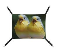HETVBNS Funny Bird Pet Hammock for Cats & Dogs, Soft Breathable Canvas Hanging Hammock with Adjustable Straps, Comfortable & Durable Hanging Bed for Small to Medium Pets