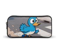 HETVBNS Funny Duck Pencil Case Large Capacity, Durable Pencil Pouch Portable Small Cosmetic Bag with Metal Zipper, Simple Makeup Pouch Aesthetic Toiletry Bag for Travel Office