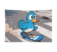 HETVBNS Funny Duck Tapestry Wall Hanging - 40"x60" Aesthetic Tapestries Soft Polyester Wall Art Decor Large Tapestry for Bedroom Living Room Dorm Backdrop, Hanging Kit Included