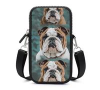 HETVBNS Funny English Bulldog Cell Phone Bag with Detachable Strap, Aesthetic Mini Sling Bag Small Crossbody Bag for Phone