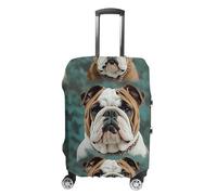 HETVBNS Funny English Bulldog Luggage Cover, Elastic Luggage Protector Fits 19-32in Suitcases, Washable & Anti-Scratch Suitcase Cover for Men Women, style, XL, Classic