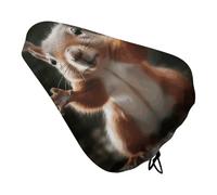 HETVBNS Funny Squirrel Bike Seat Cover Waterproof Bicycle Seat Cover