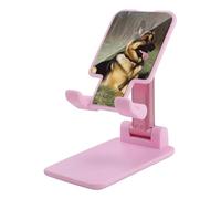 HETVBNS German Shepherd Dog Phone Stand for Desk - Adjustable & Foldable Tablet Stand Portable Cell Phone Stand Holder Compatible with 4-13" Smartphones, Tablets