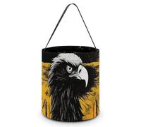 HETVBNS Germany Flag Eagle Candy Bag Halloween Trick Or Treat Bucket 7.9x8.3in, Reusable Gift Bags for Party Holiday Wedding