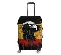 HETVBNS Germany Flag Eagle Luggage Cover, Elastic Luggage Protector Fits 19-32in Suitcases, Washable & Anti-Scratch Suitcase Cover for Men Women, style, XL, Classic