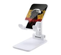 HETVBNS Germany Flag Eagle Phone Stand for Desk - Adjustable & Foldable Tablet Stand Portable Cell Phone Stand Holder Compatible with 4-13" Smartphones, Tablets