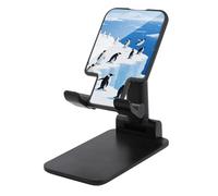 HETVBNS Glacier Penguins Phone Stand for Desk - Adjustable & Foldable Tablet Stand Portable Cell Phone Stand Holder Compatible with 4-13" Smartphones, Tablets
