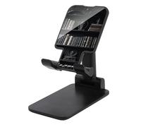 HETVBNS Goth Bookshelf Phone Stand for Desk - Adjustable & Foldable Tablet Stand Portable Cell Phone Stand Holder Compatible with 4-13" Smartphones, Tablets