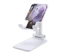 HETVBNS Gothic Fog Forest Phone Stand for Desk - Adjustable & Foldable Tablet Stand Portable Cell Phone Stand Holder Compatible with 4-13" Smartphones, Tablets