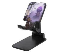 HETVBNS Gothic Fog Forest Phone Stand for Desk - Adjustable & Foldable Tablet Stand Portable Cell Phone Stand Holder Compatible with 4-13" Smartphones, Tablets