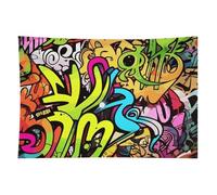 HETVBNS Graffiti Drawing Tapestry Wall Hanging - 40"x60" Aesthetic Tapestries Soft Polyester Wall Art Decor Large Tapestry for Bedroom Living Room Dorm Backdrop, Hanging Kit Included