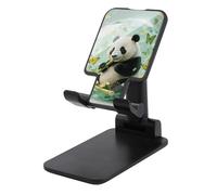 HETVBNS Green Crystal Storm Panda Phone Stand for Desk - Adjustable & Foldable Tablet Stand Portable Cell Phone Stand Holder Compatible with 4-13" Smartphones, Tablets
