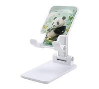 HETVBNS Green Crystal Storm Panda Phone Stand for Desk - Adjustable & Foldable Tablet Stand Portable Cell Phone Stand Holder Compatible with 4-13" Smartphones, Tablets