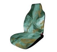 HETVBNS Green Gold Marble Breathable Car Seat Cover Front Seat Protector with Elastic Edge Car Seat Pads Car Interior Accessories Fits SUV