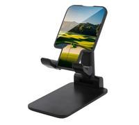 HETVBNS Green Golf Course Phone Stand for Desk - Adjustable & Foldable Tablet Stand Portable Cell Phone Stand Holder Compatible with 4-13" Smartphones, Tablets