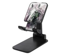 HETVBNS Green Horse Phone Stand for Desk - Adjustable & Foldable Tablet Stand Portable Cell Phone Stand Holder Compatible with 4-13" Smartphones, Tablets