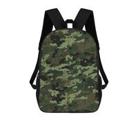HETVBNS Green Military Camo Backpack for Women Men, Durable 600D Polyester Bookbag with Large Capacity, Lightweight 17 Inch Laptop Backpack Minimalism Casual Daypack for Work, Travel