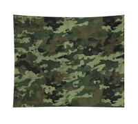 HETVBNS Green Military Camo Tapestry Wall Hanging - 50"x60" Aesthetic Tapestries Soft Polyester Wall Art Decor Large Tapestry for Bedroom Living Room Dorm Backdrop, Hanging Kit Included