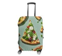 HETVBNS Green Pizza Slices Luggage Cover, Elastic Luggage Protector Fits 19-32in Suitcases, Washable & Anti-Scratch Suitcase Cover for Men Women, style, XL, Classic