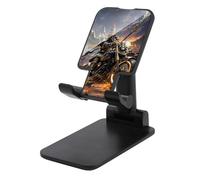 HETVBNS Guan Yu Rides A Motorcycle Phone Stand for Desk - Adjustable & Foldable Tablet Stand Portable Cell Phone Stand Holder Compatible with 4-13" Smartphones, Tablets