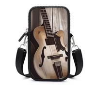 HETVBNS Guitar Pictures Cell Phone Bag with Detachable Strap, Aesthetic Mini Sling Bag Small Crossbody Bag for Phone
