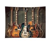 HETVBNS Guitars Art Tapestry Wall Hanging - 30"x40" Aesthetic Tapestries Soft Polyester Wall Art Decor Large Tapestry for Bedroom Living Room Dorm Backdrop, Hanging Kit Included