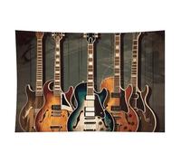 HETVBNS Guitars Art Tapestry Wall Hanging - 40"x60" Aesthetic Tapestries Soft Polyester Wall Art Decor Large Tapestry for Bedroom Living Room Dorm Backdrop, Hanging Kit Included