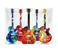 HETVBNS Guitars Tapestry Wall Hanging - 60"x80" Aesthetic Tapestries Soft Polyester Wall Art Decor Large Tapestry for Bedroom Living Room Dorm Backdrop, Hanging Kit Included