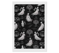 HETVBNS Halloween Goth Diamond Painting Kits for Adults, Full Round Drill DIY Diamond Art for Beginners, 5D Gem Art and Crafts for Home Wall Decor 8"x12"