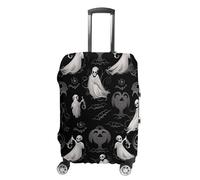 HETVBNS Halloween Goth Luggage Cover, Elastic Luggage Protector Fits 19-32in Suitcases, Washable & Anti-Scratch Suitcase Cover for Men Women, style, Small, Classic