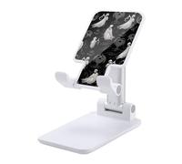 HETVBNS Halloween Goth Phone Stand for Desk - Adjustable & Foldable Tablet Stand Portable Cell Phone Stand Holder Compatible with 4-13" Smartphones, Tablets