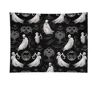 HETVBNS Halloween Goth Tapestry Wall Hanging - 30"x40" Aesthetic Tapestries Soft Polyester Wall Art Decor Large Tapestry for Bedroom Living Room Dorm Backdrop, Hanging Kit Included