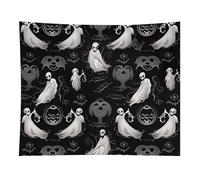 HETVBNS Halloween Goth Tapestry Wall Hanging - 50"x60" Aesthetic Tapestries Soft Polyester Wall Art Decor Large Tapestry for Bedroom Living Room Dorm Backdrop, Hanging Kit Included