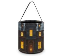 HETVBNS Halloween Night Candy Bag Halloween Trick Or Treat Bucket 7.9x8.3in, Reusable Gift Bags for Party Holiday Wedding