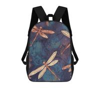 HETVBNS Hand Painted Dragonfly Backpack for Women Men, Durable 600D Polyester Bookbag with Large Capacity, Lightweight 17 Inch Laptop Backpack Minimalism Casual Daypack for Work, Travel