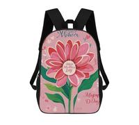 HETVBNS Happy Mother Day Backpack for Women Men, Durable 600D Polyester Bookbag with Large Capacity, Lightweight 17 Inch Laptop Backpack Minimalism Casual Daypack for Work, Travel