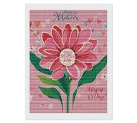 HETVBNS Happy Mother Day Diamond Painting Kits for Adults, Full Round Drill DIY Diamond Art for Beginners, 5D Gem Art and Crafts for Home Wall Decor 12"x16"