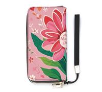 HETVBNS Happy Mother Day Wallet, Elegant Wristlet Wallet with Multi-Card Slots, PU Leather Long Purse for Women, Men
