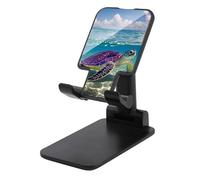 HETVBNS Hawaii with Purple Sea Turtle Phone Stand for Desk - Adjustable & Foldable Tablet Stand Portable Cell Phone Stand Holder Compatible with 4-13" Smartphones, Tablets