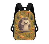 HETVBNS Hedgehog Backpack for Women Men, Durable 600D Polyester Bookbag with Large Capacity, Lightweight 17 Inch Laptop Backpack Minimalism Casual Daypack for Work, Travel