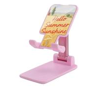 HETVBNS Hello Summer Sunshine Phone Stand for Desk - Adjustable & Foldable Tablet Stand Portable Cell Phone Stand Holder Compatible with 4-13" Smartphones, Tablets