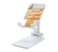 HETVBNS Hello Summer Sunshine Phone Stand for Desk - Adjustable & Foldable Tablet Stand Portable Cell Phone Stand Holder Compatible with 4-13" Smartphones, Tablets