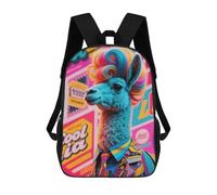 HETVBNS Hippie Sheep Backpack for Women Men, Durable 600D Polyester Bookbag with Large Capacity, Lightweight 17 Inch Laptop Backpack Minimalism Casual Daypack for Work, Travel