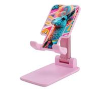 HETVBNS Hippie Sheep Phone Stand for Desk - Adjustable & Foldable Tablet Stand Portable Cell Phone Stand Holder Compatible with 4-13" Smartphones, Tablets