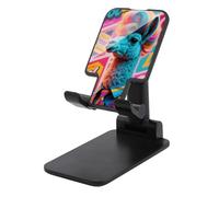 HETVBNS Hippie Sheep Phone Stand for Desk - Adjustable & Foldable Tablet Stand Portable Cell Phone Stand Holder Compatible with 4-13" Smartphones, Tablets