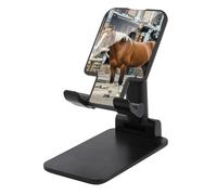 HETVBNS Horse in The Street Phone Stand for Desk - Adjustable & Foldable Tablet Stand Portable Cell Phone Stand Holder Compatible with 4-13" Smartphones, Tablets
