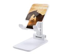 HETVBNS Horses in Love Phone Stand for Desk - Adjustable & Foldable Tablet Stand Portable Cell Phone Stand Holder Compatible with 4-13" Smartphones, Tablets