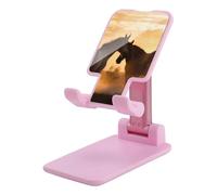 HETVBNS Horses in Love Phone Stand for Desk - Adjustable & Foldable Tablet Stand Portable Cell Phone Stand Holder Compatible with 4-13" Smartphones, Tablets