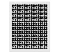 HETVBNS Houndstooth Black Diamond Painting Kits for Adults, Full Round Drill DIY Diamond Art for Beginners, 5D Gem Art and Crafts for Home Wall Decor 16"x20"